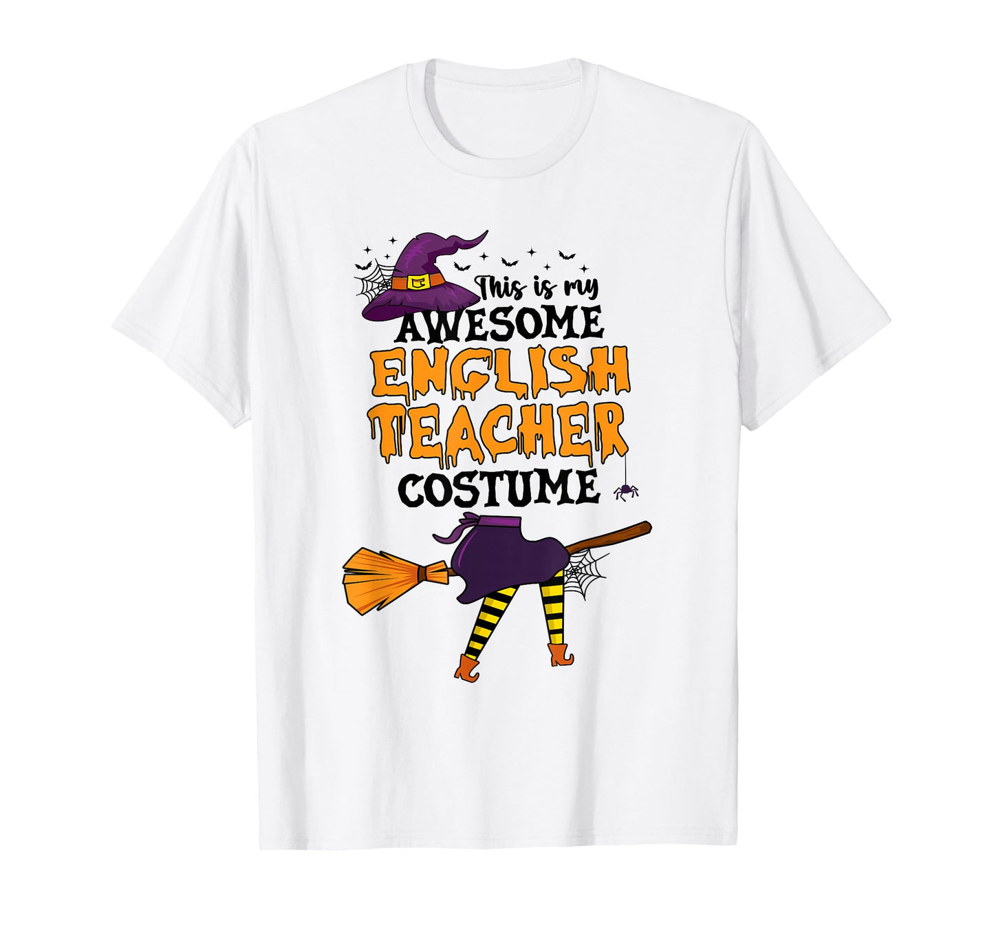 This is My Awesome English Teacher Costume Halloween Witch T-Shirt