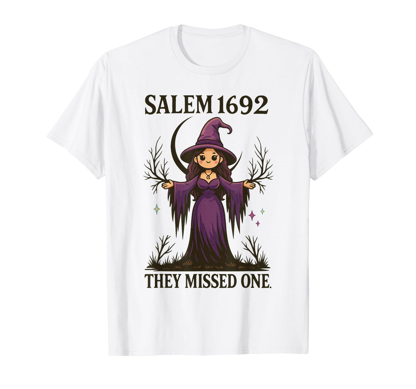 Cute Witch Salem 1692 Halloween Kawaii Magical Spooky T-Shirt