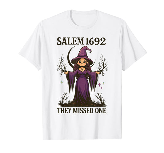 Cute Witch Salem 1692 Halloween Kawaii Magical Spooky T-Shirt