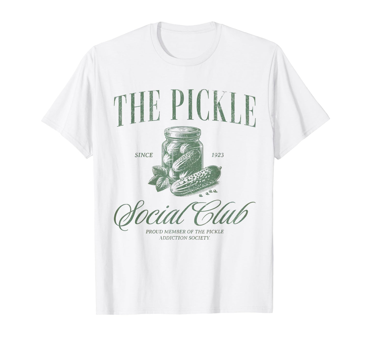 Pickle Social Club Canning Season Vintage Pickle Jar T-Shirt