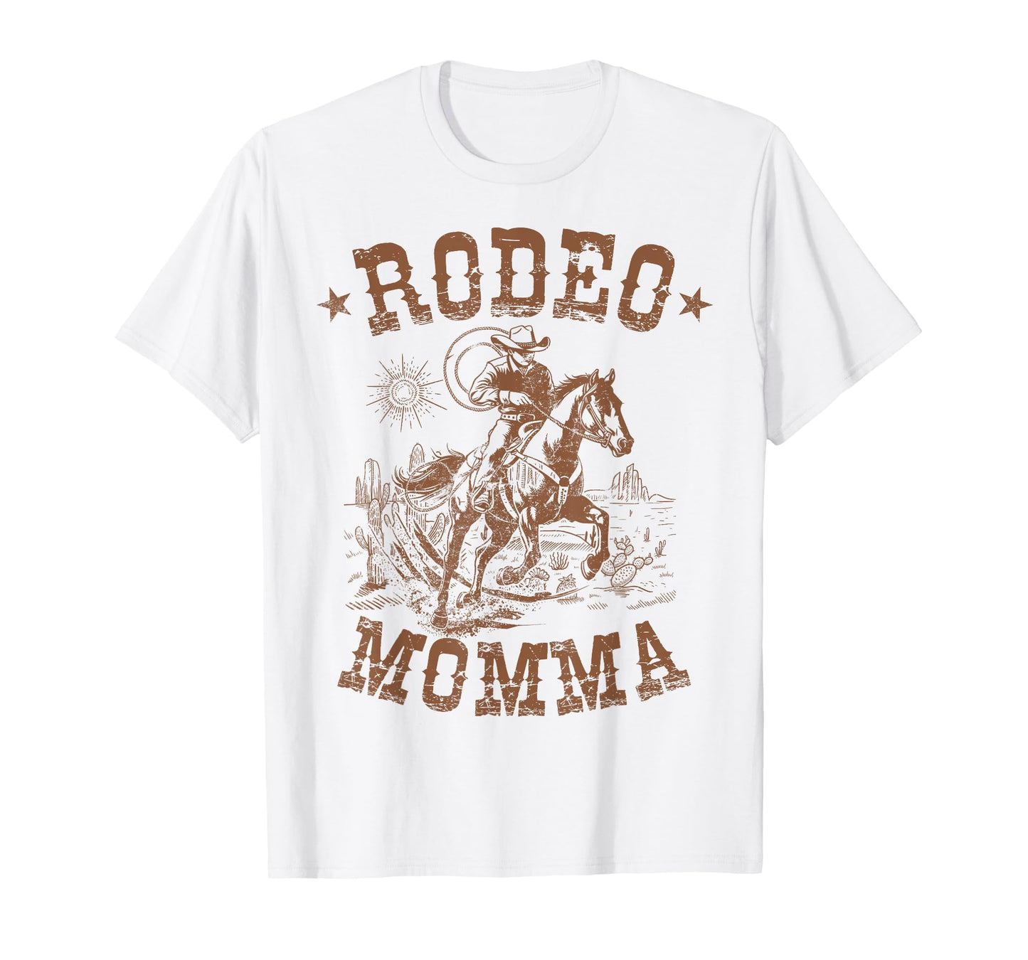 Rodeo Momma Western Cowboy Family Matching Mother's Day T-Shirt