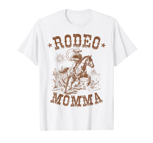 Rodeo Momma Western Cowboy Family Matching Mother's Day T-Shirt