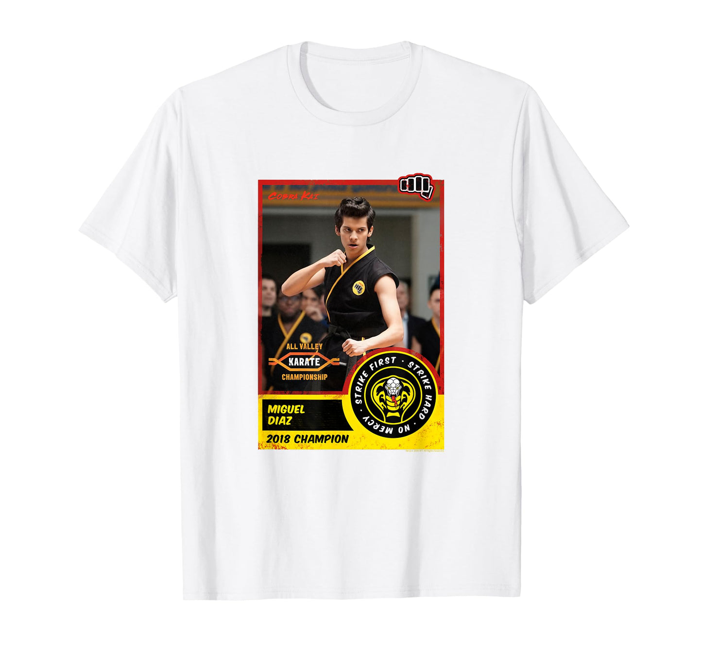 Cobra Kai Miguel Diaz Champion Card T-Shirt