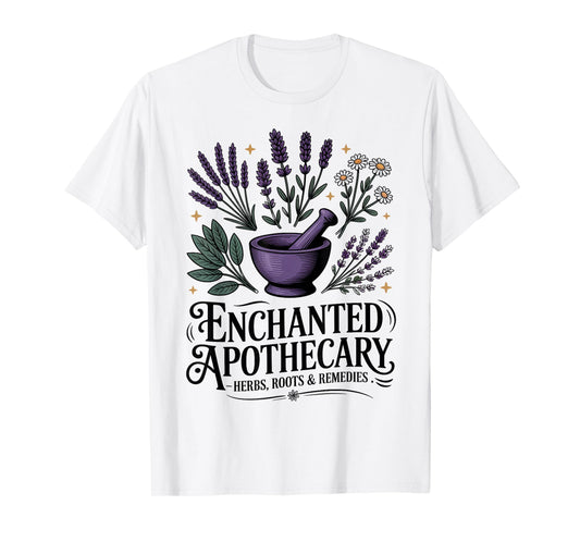 Enchanted Apothecary Herbalist Holistic Natural Healing T-Shirt