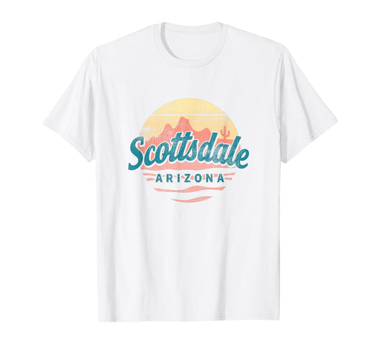 Scottsdale Arizona Retro Vintage Weathered Souvenir T-Shirt