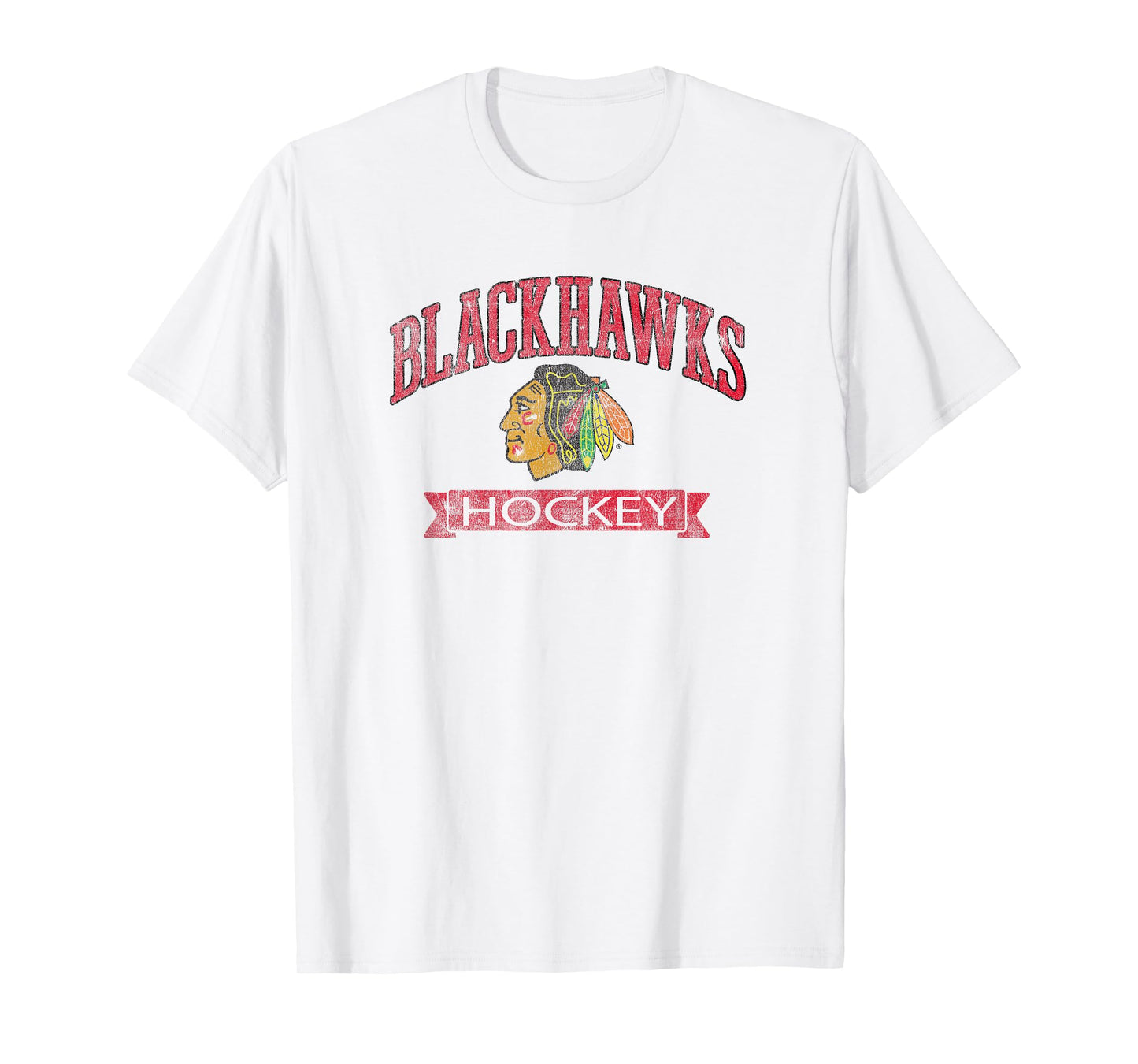 Chicago Blackhawks Vintage Hockey Gray Officially Licensed T-Shirt