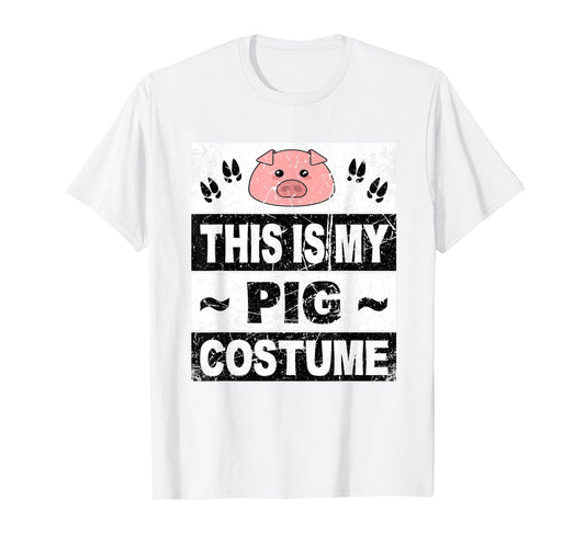 Retro Pig Costume Shirt Adult Women Men Kids Toddler Baby T-Shirt