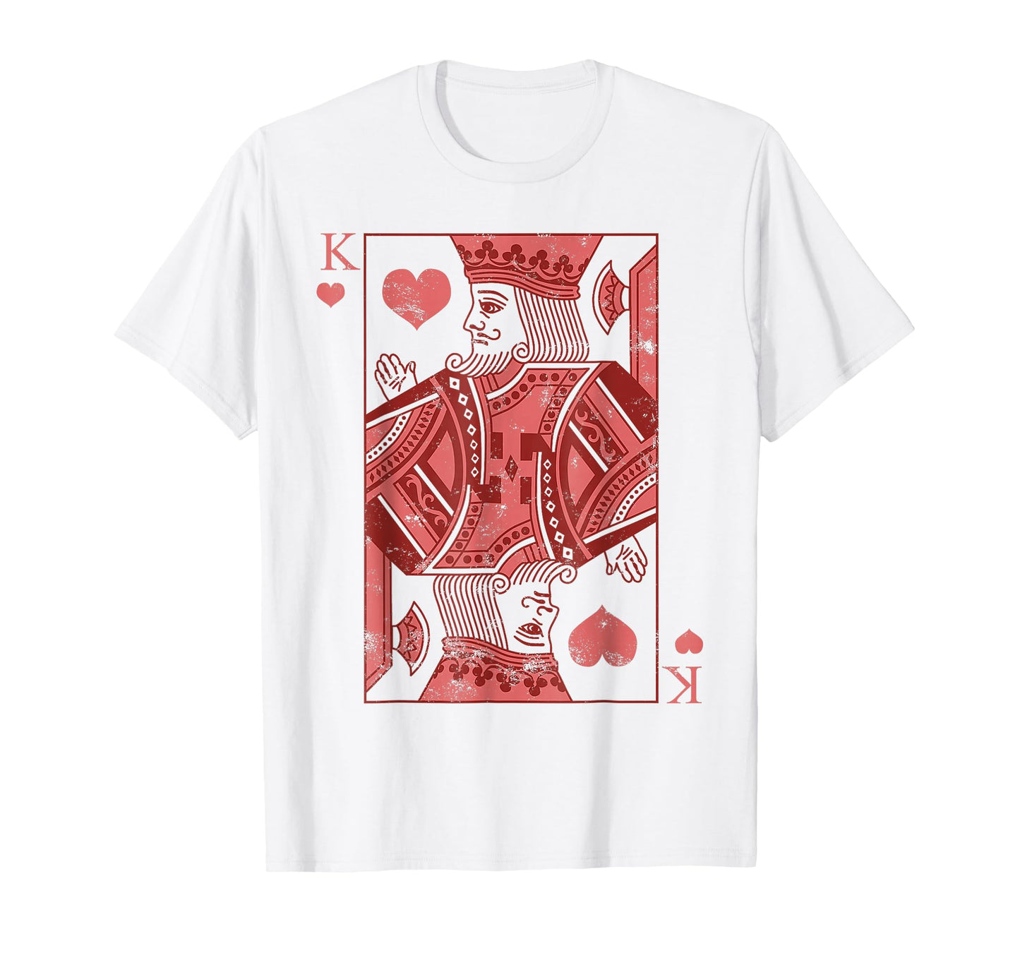 King Of Hearts Valentines Day Cool V-Day Couple Matching T-Shirt