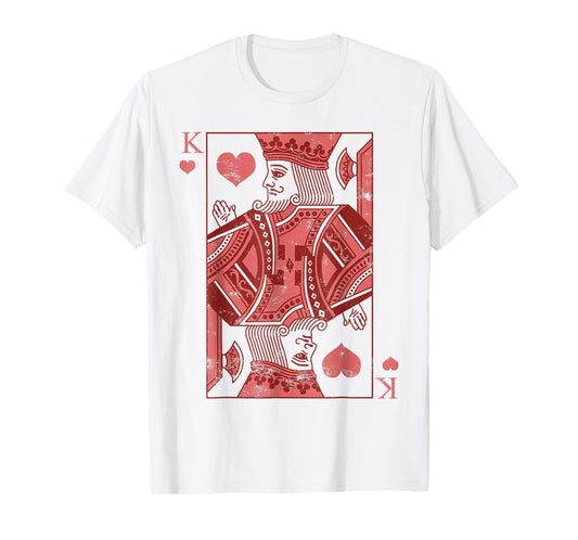 King Of Hearts Valentines Day Cool V-Day Couple Matching T-Shirt