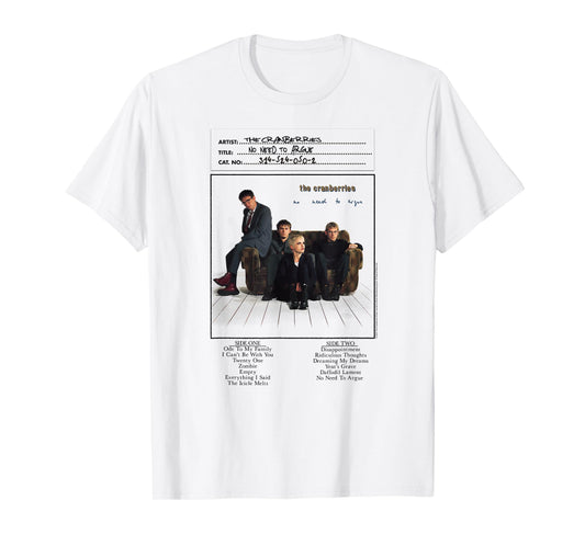 The Cranberries No Need to Argue Vinyl Handwritten Band T-Shirt