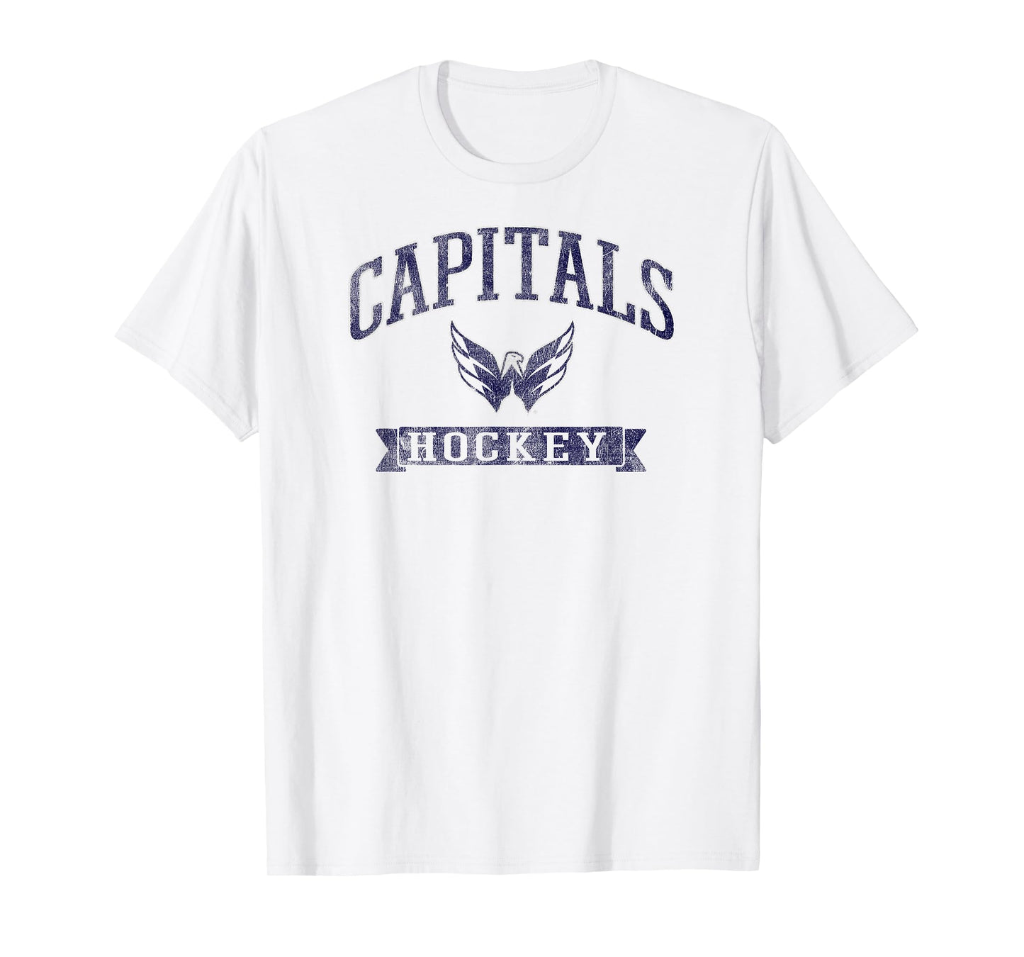 Washington Capitals Vintage Hockey Red Officially Licensed T-Shirt