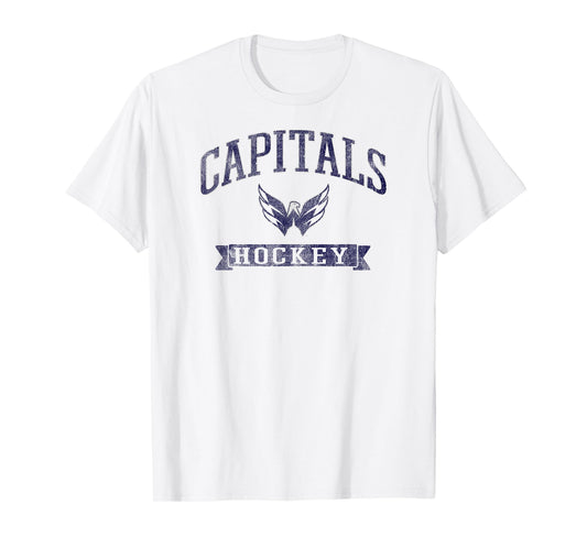 Washington Capitals Vintage Hockey Red Officially Licensed T-Shirt