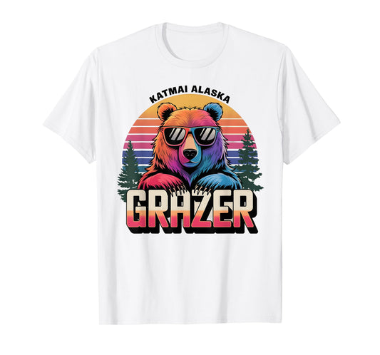 Funny Katmai Alaska Grazer Vintage Fat Bear Week 2024 T-Shirt