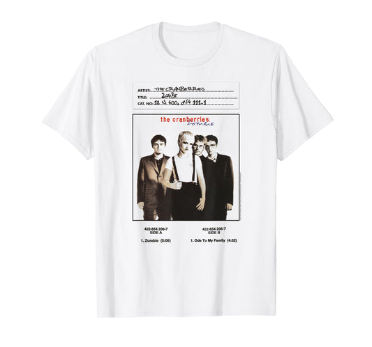 The Cranberries Zombie Vinyl Handwritten Vintage Band T-Shirt