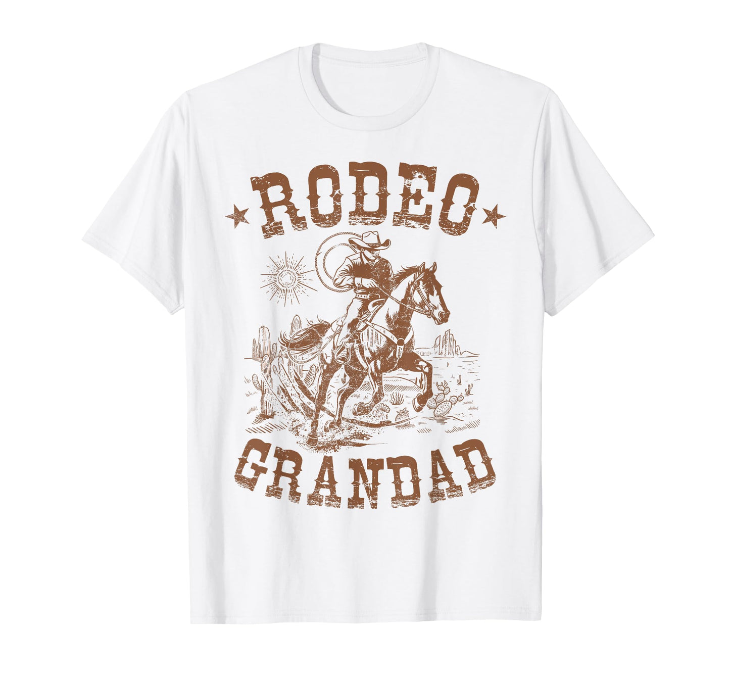 Rodeo Grandad Western Cowboy Family Matching Father's Day T-Shirt