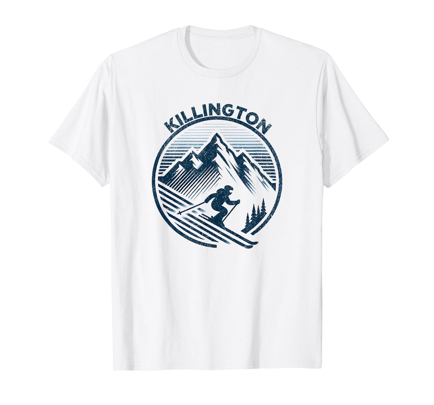 Killington Vermont Ski Resort Retro Mountains T-Shirt