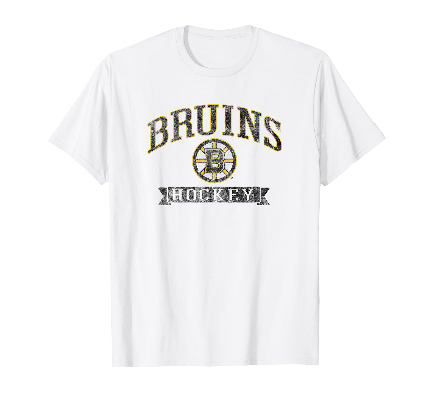 Boston Bruins Vintage Hockey Gray Officially Licensed T-Shirt