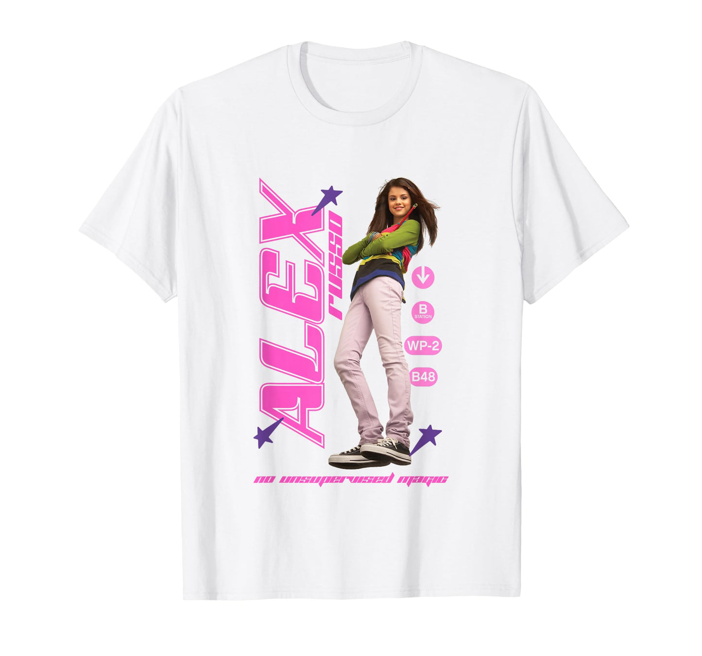 Disney Wizards of Waverly Place Alex Russo Girly Big Poster T-Shirt