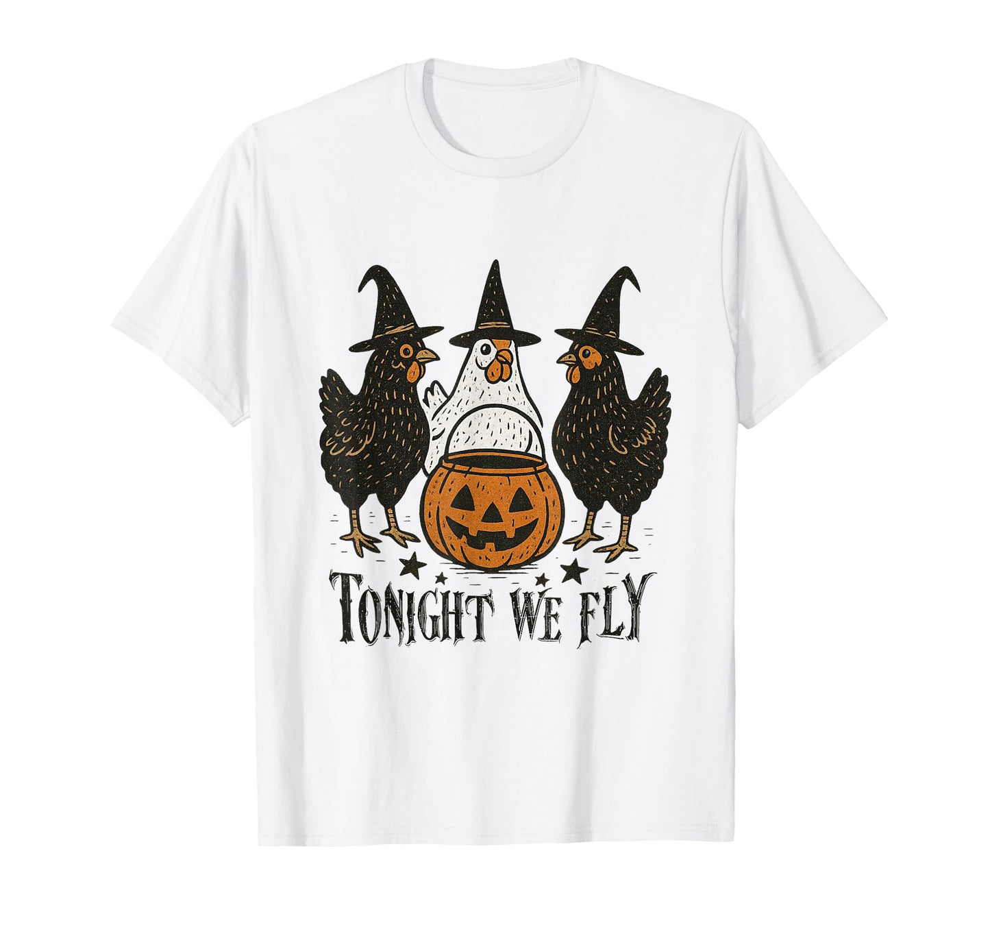Tonight We Fly Humor Chicken Halloween Costume Spooky Season T-Shirt