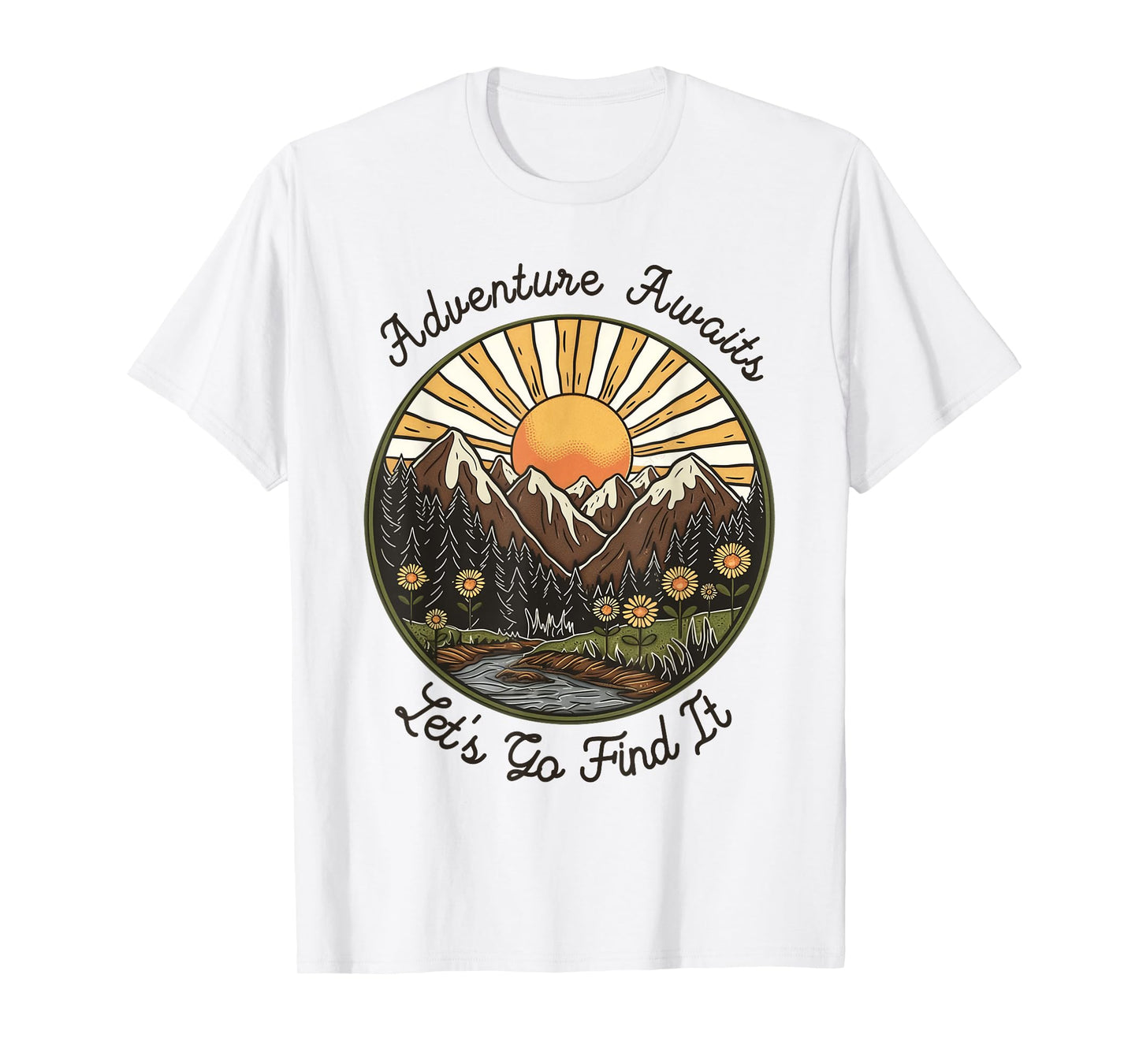 Retro Adventure Awaits Let's Go Find It T-Shirt