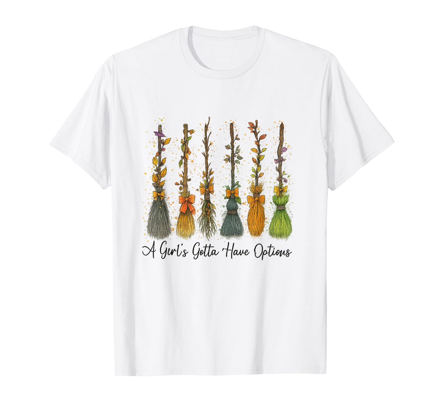 A Girl's Gotta Have Options Retro Halloween Spooky Season T-Shirt