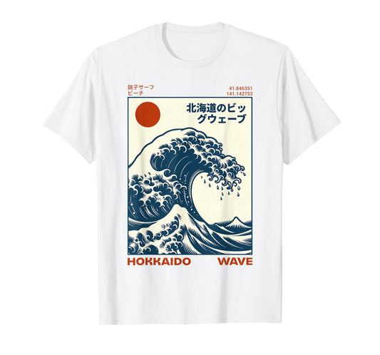 Hokkaido Wave Japanese Vintage T-Shirt