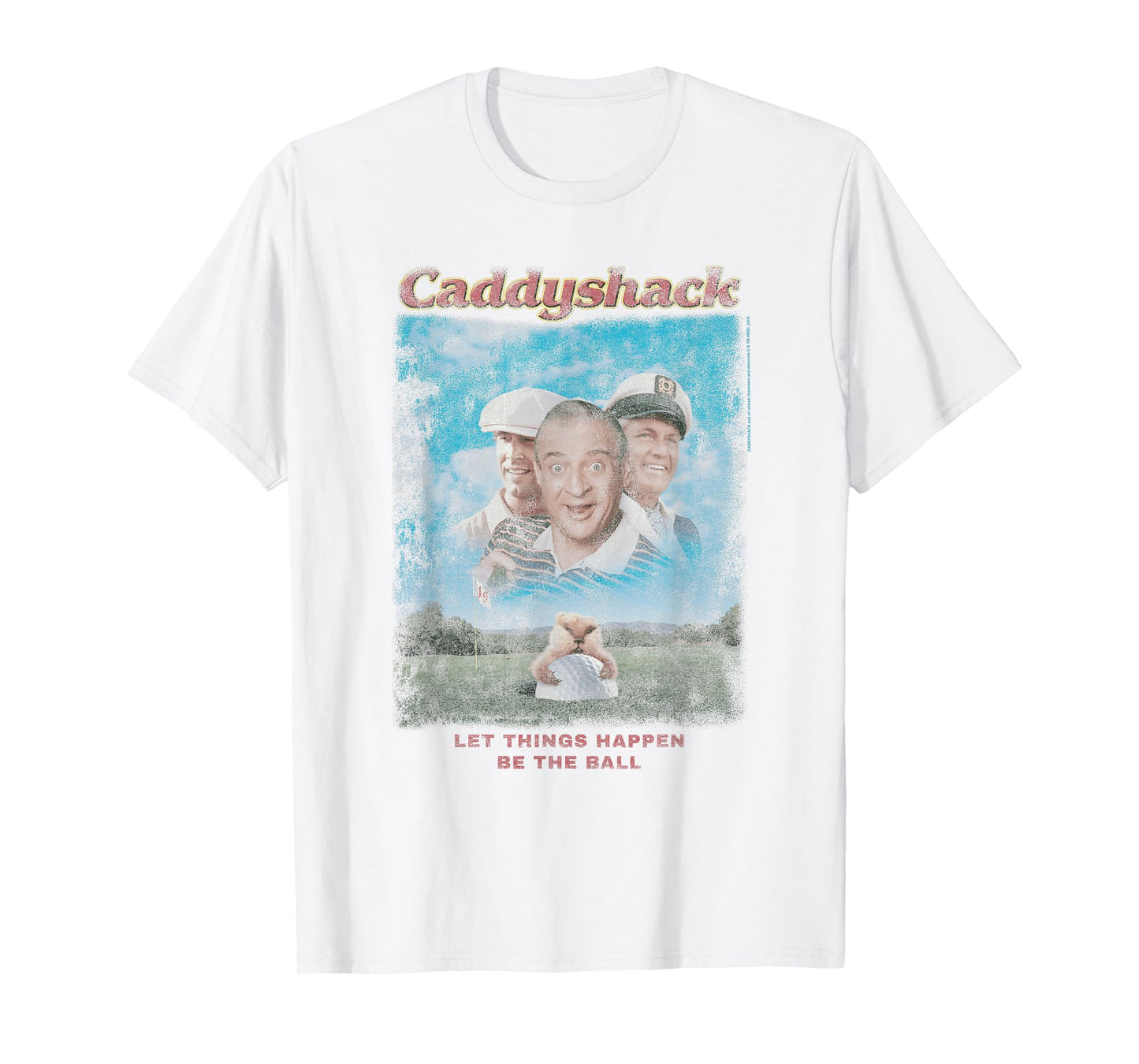 Caddyshack Vintage Golf Be the Ball 80's Movie Poster T-Shirt