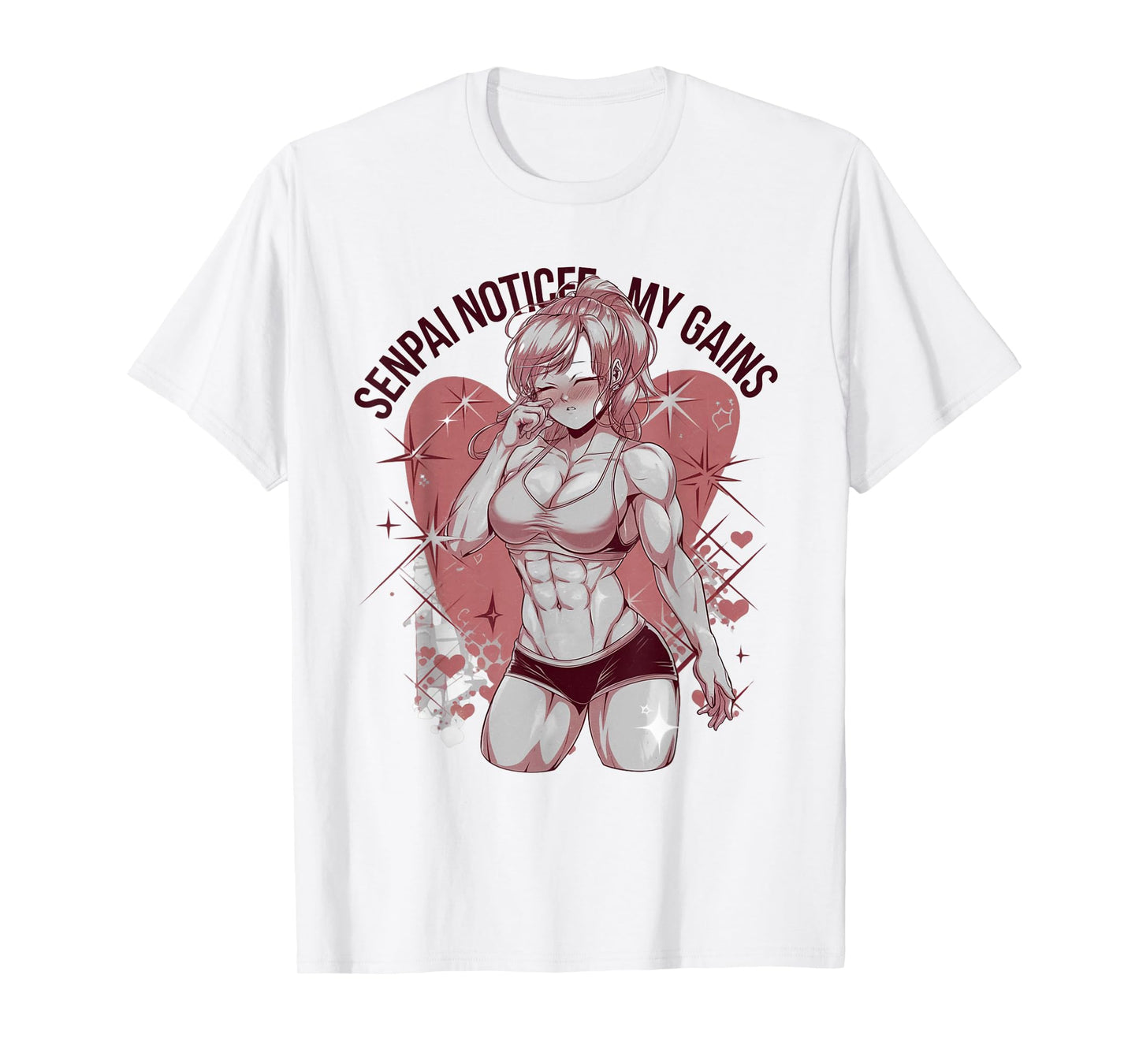 Sempai Noticed My Gains Anime Lover Gym Workout Manga T-Shirt