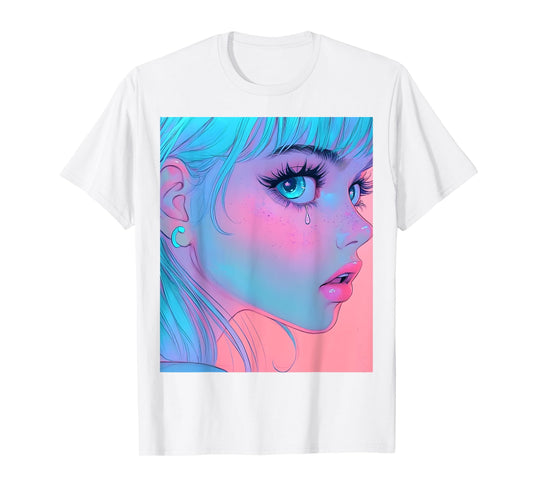 Anime Girl Vaporwave Egirl Aesthetic Japanese Otaku T-Shirt