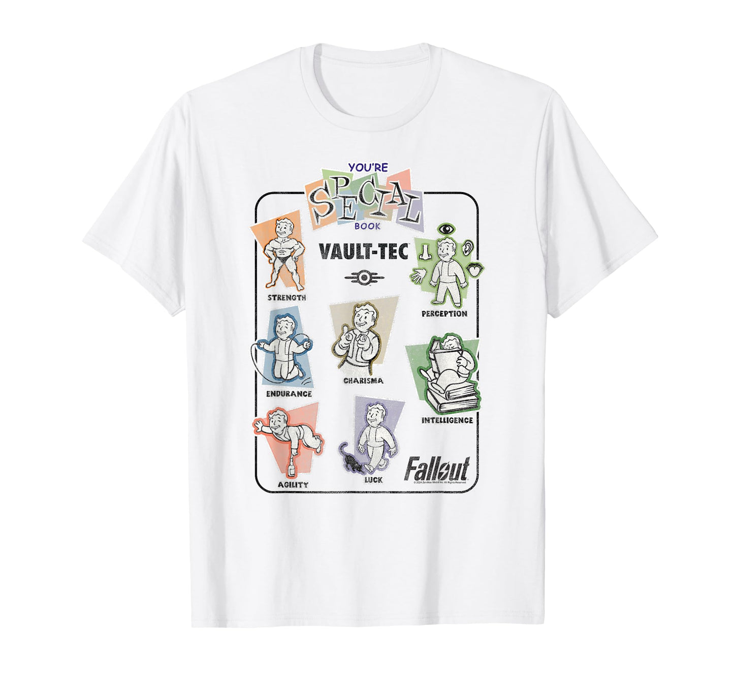Fallout Video Game Vault-Tec You're Special Book Vintage T-Shirt