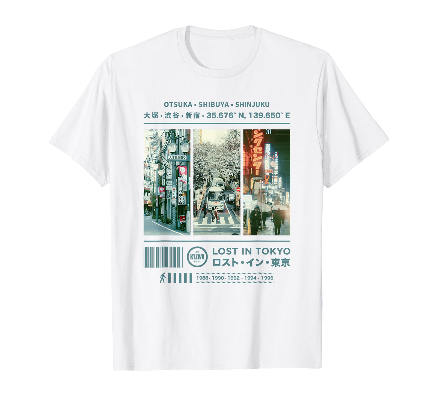 Japanese Retro Vintage 90s 80s Streetwear Art Tokyo Graphic T-Shirt