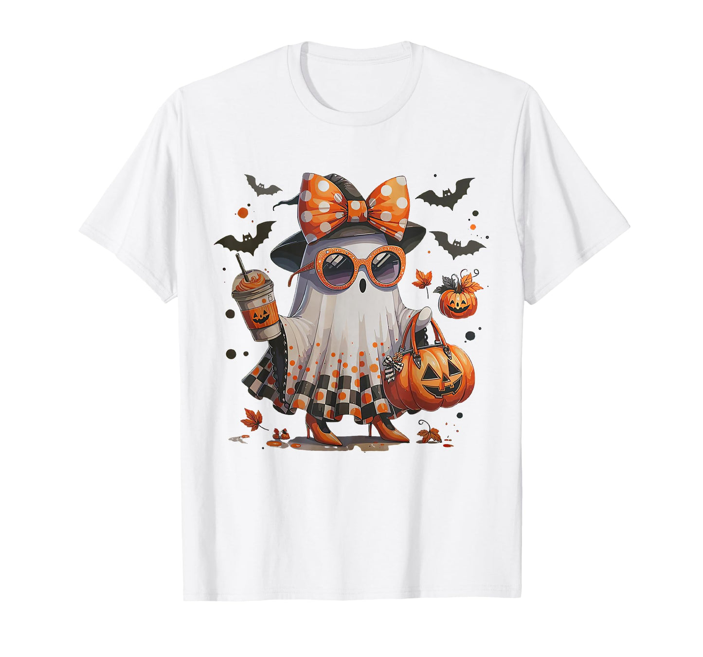 Funny Boo Ghost Pumpkin Halloween Spooky Season T-Shirt