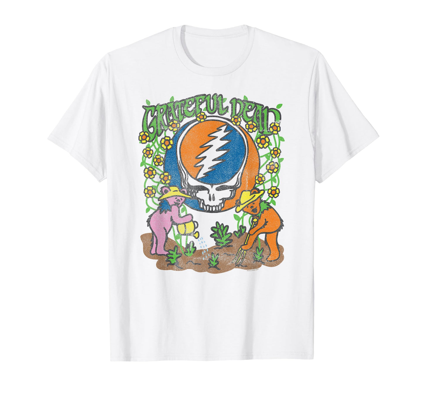 Grateful Dead Gardening Bears Flowering Vintage Band T-Shirt