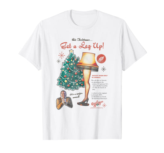 A Christmas Story Leg Lamp Retro Advertisement Holiday T-Shirt