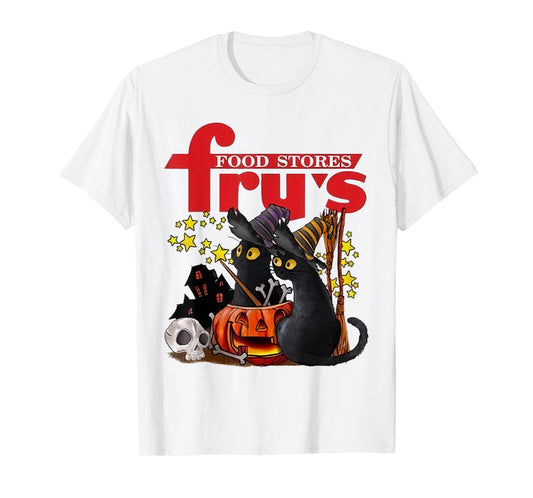 Fry’s Food and Drug X Black Cat Witch Halloween T-Shirt