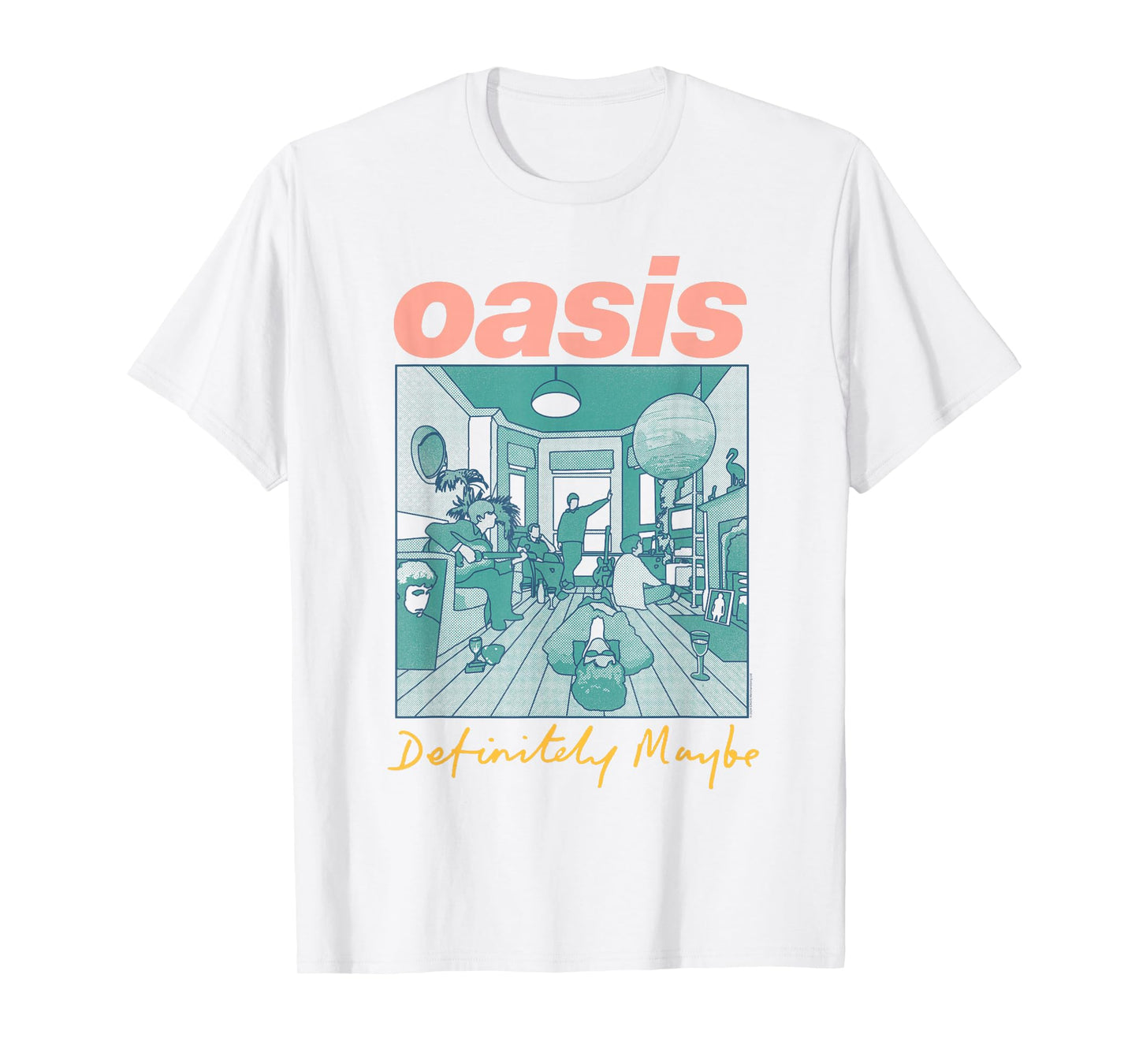 Oasis – Definitely Maybe Pink T-Shirt