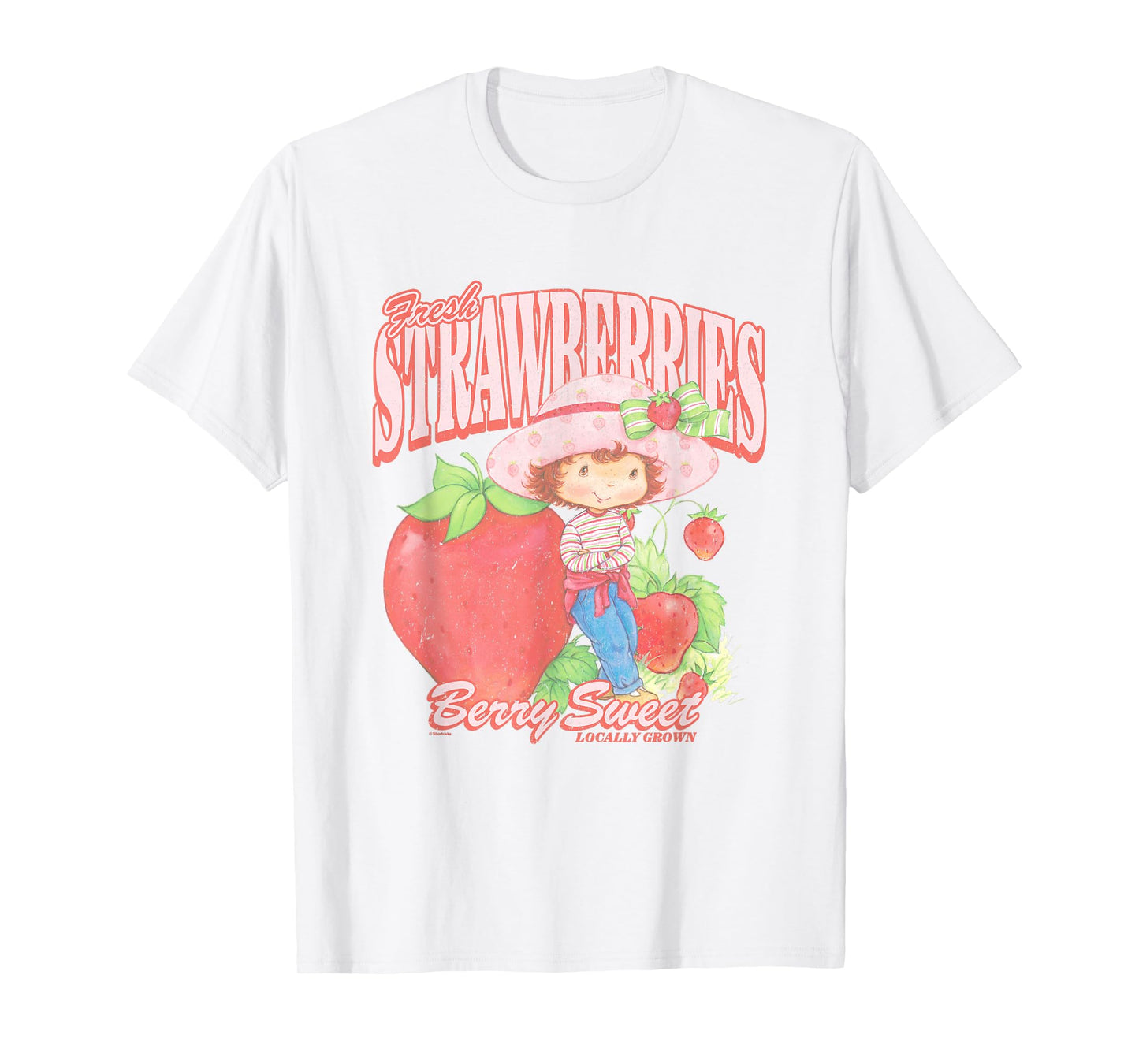 Strawberry Shortcake Fresh Strawberries Berry Sweet Retro T-Shirt