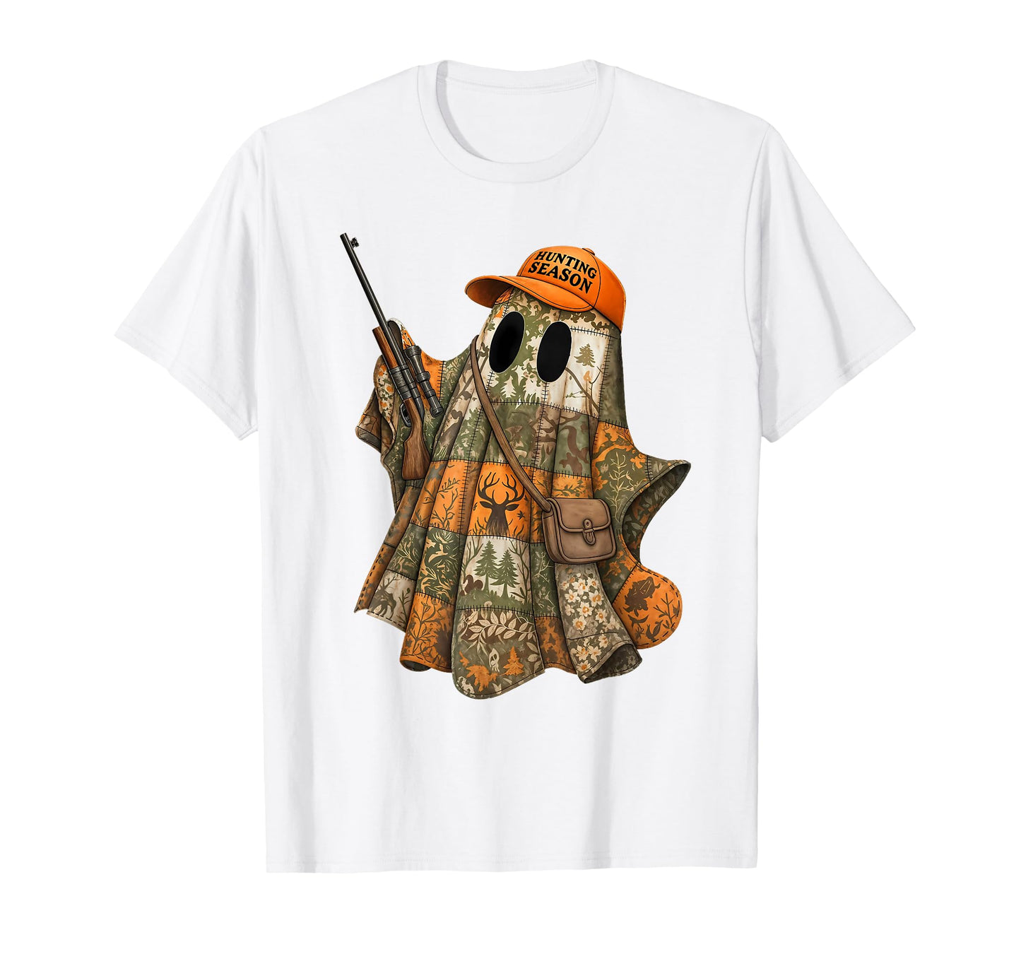 Candy Hunter Halloween Camo Ghost Outdoor Hunting Season T-Shirt