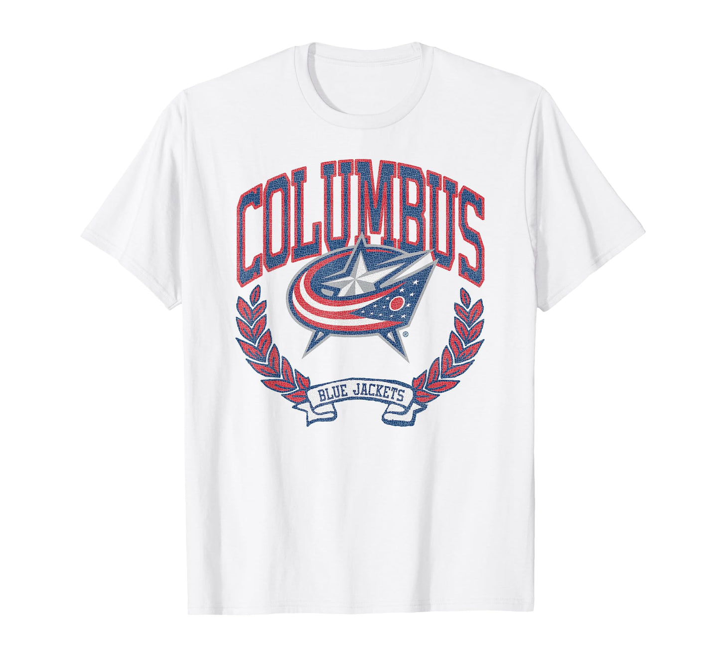 Columbus Blue Jackets Vintage Victory Gray Licensed T-Shirt