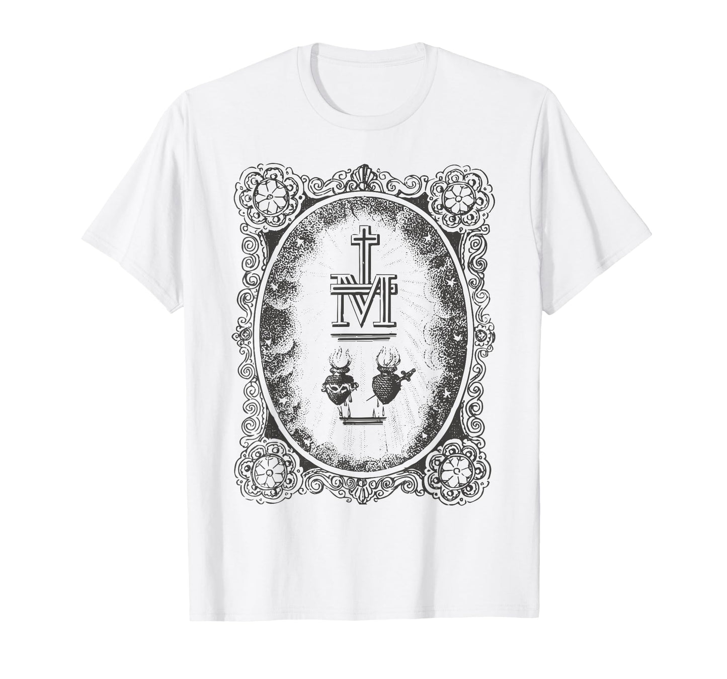 Wonderful Medal Sacred Heart Immaculate Catholic T-Shirt