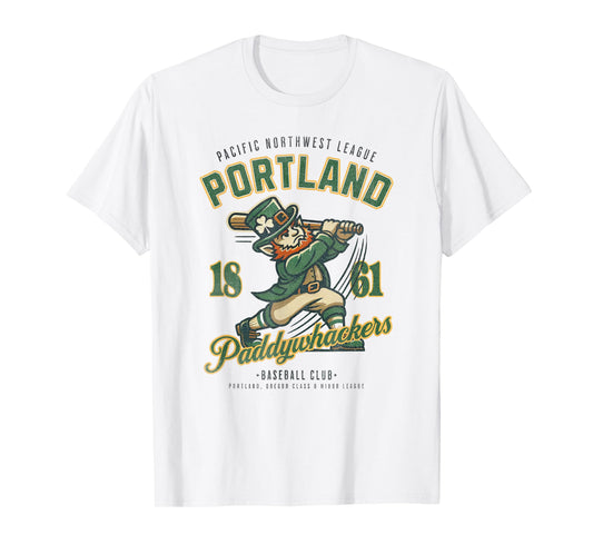 Retro Minor League Baseball Team Portland Paddywhackers T-Shirt