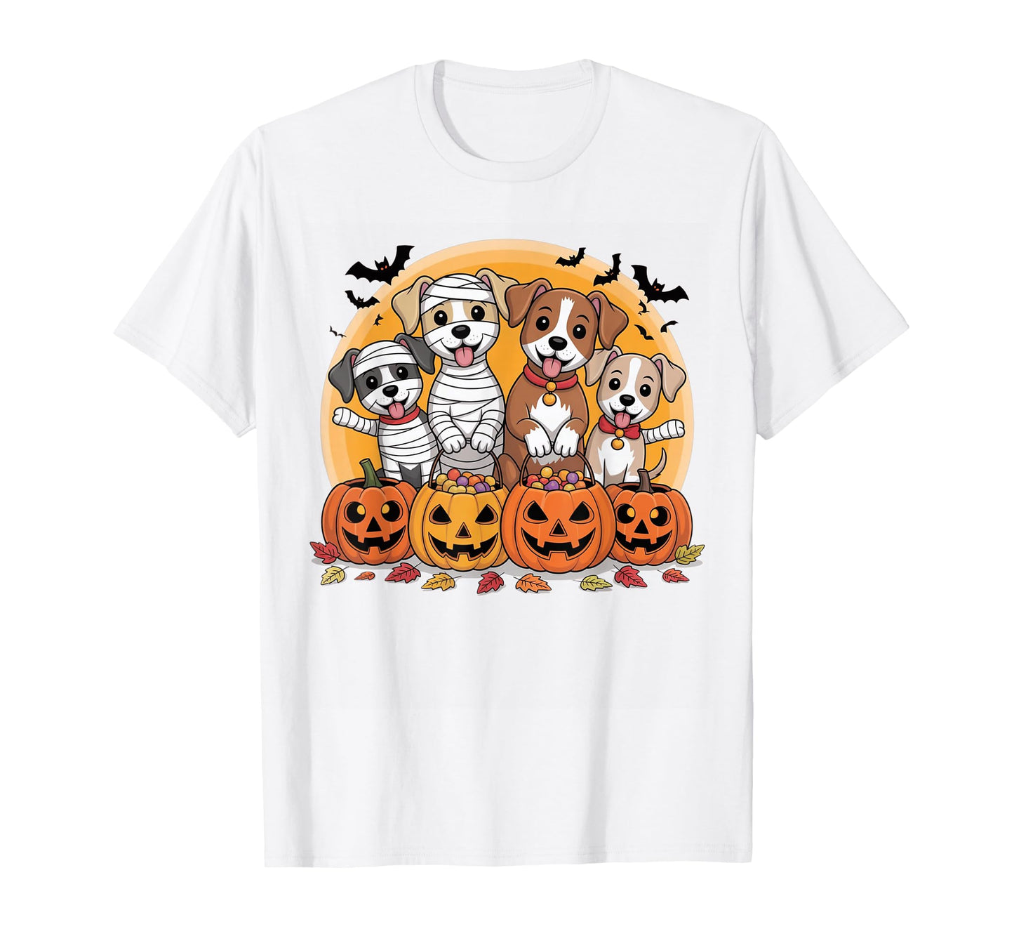 Cute Golden Retriever Dogs Ghost Boo Witch Costume Halloween T-Shirt