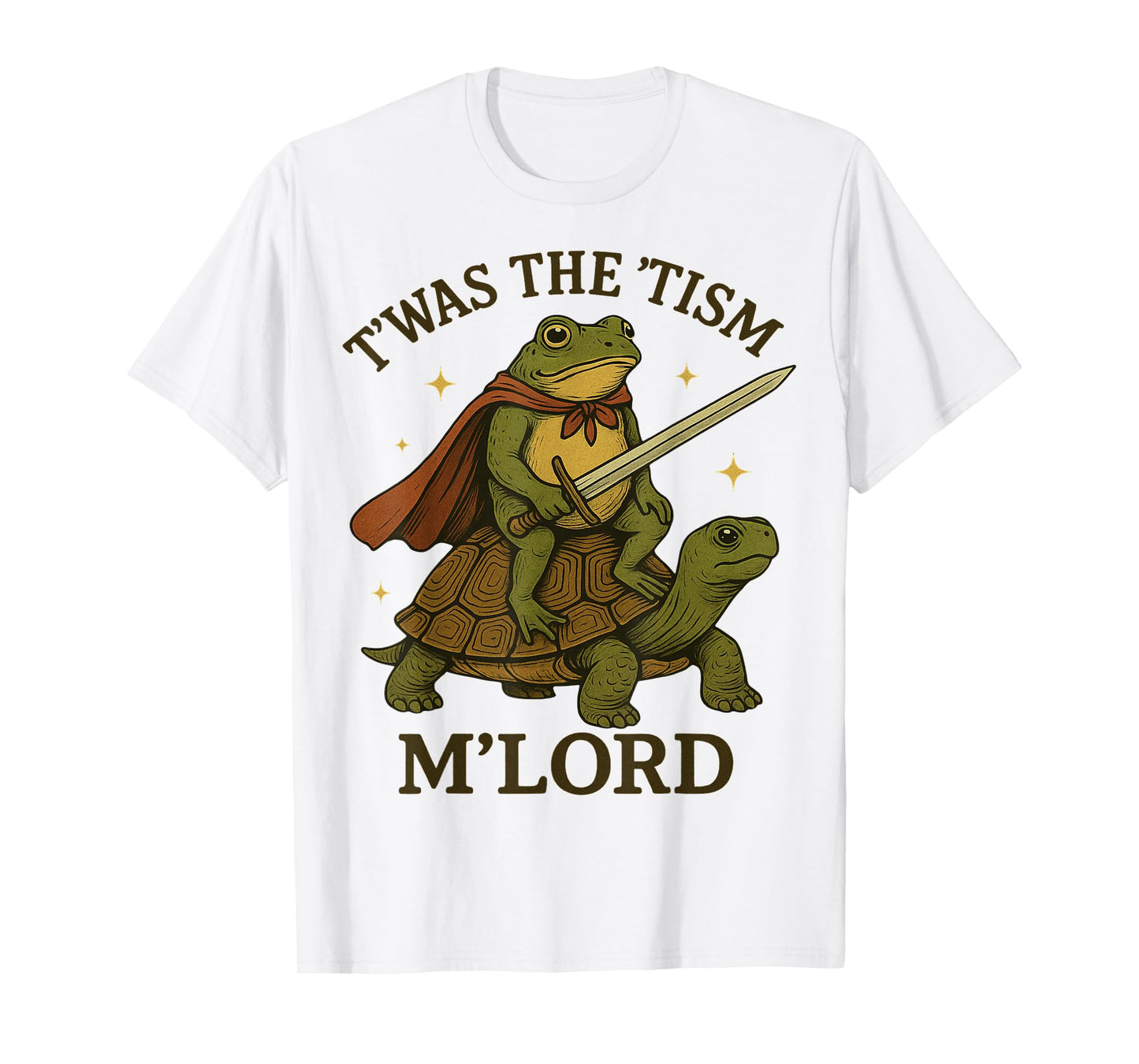 TWAS The Tism M Lord Funny Vintage Frog Graphic Tee Autism T-Shirt