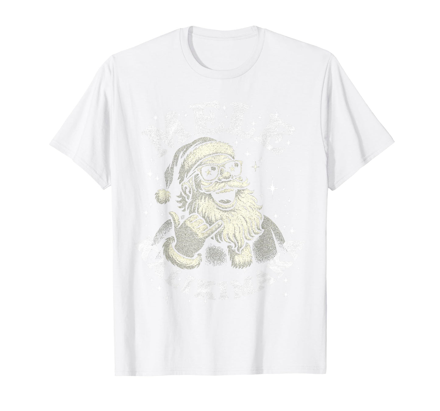 Retro Mele Kalikimaka Hawaiian Christmas Party Santa Shaka T-Shirt