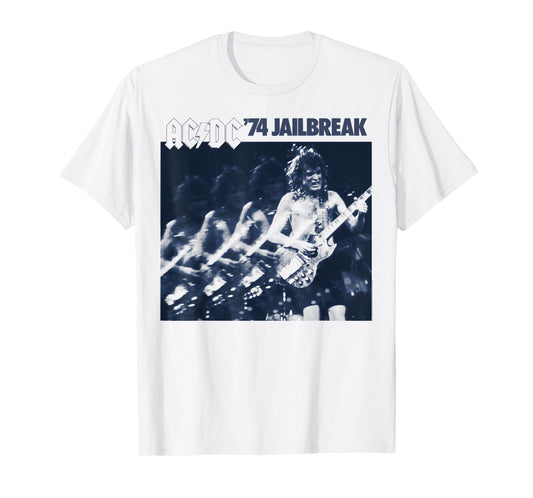 AC/DC - '74 Jailbreak EP Artwork Faded T-Shirt