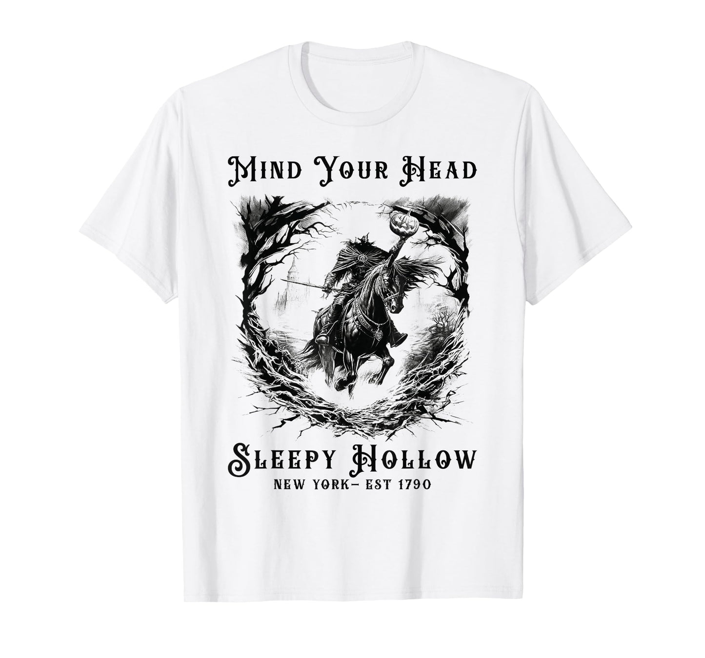 Vintage Mind Your Head Sleepy Hollow Headless Horseman T-Shirt