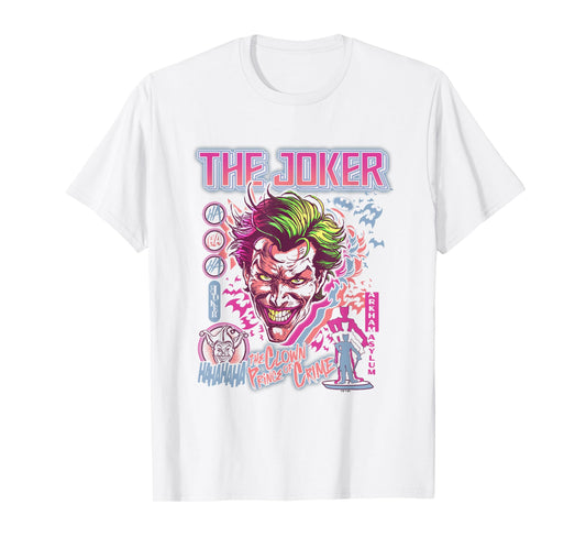 DC Comics Batman The Joker Vintage Style Villain T-Shirt
