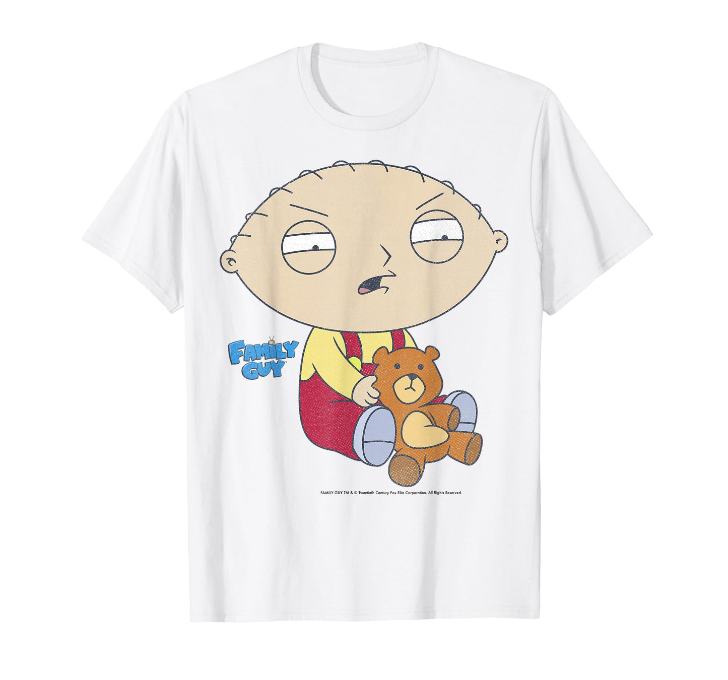 Family Guy Iconic Stewie Griffin Distressed Big Chest Poster T-Shirt