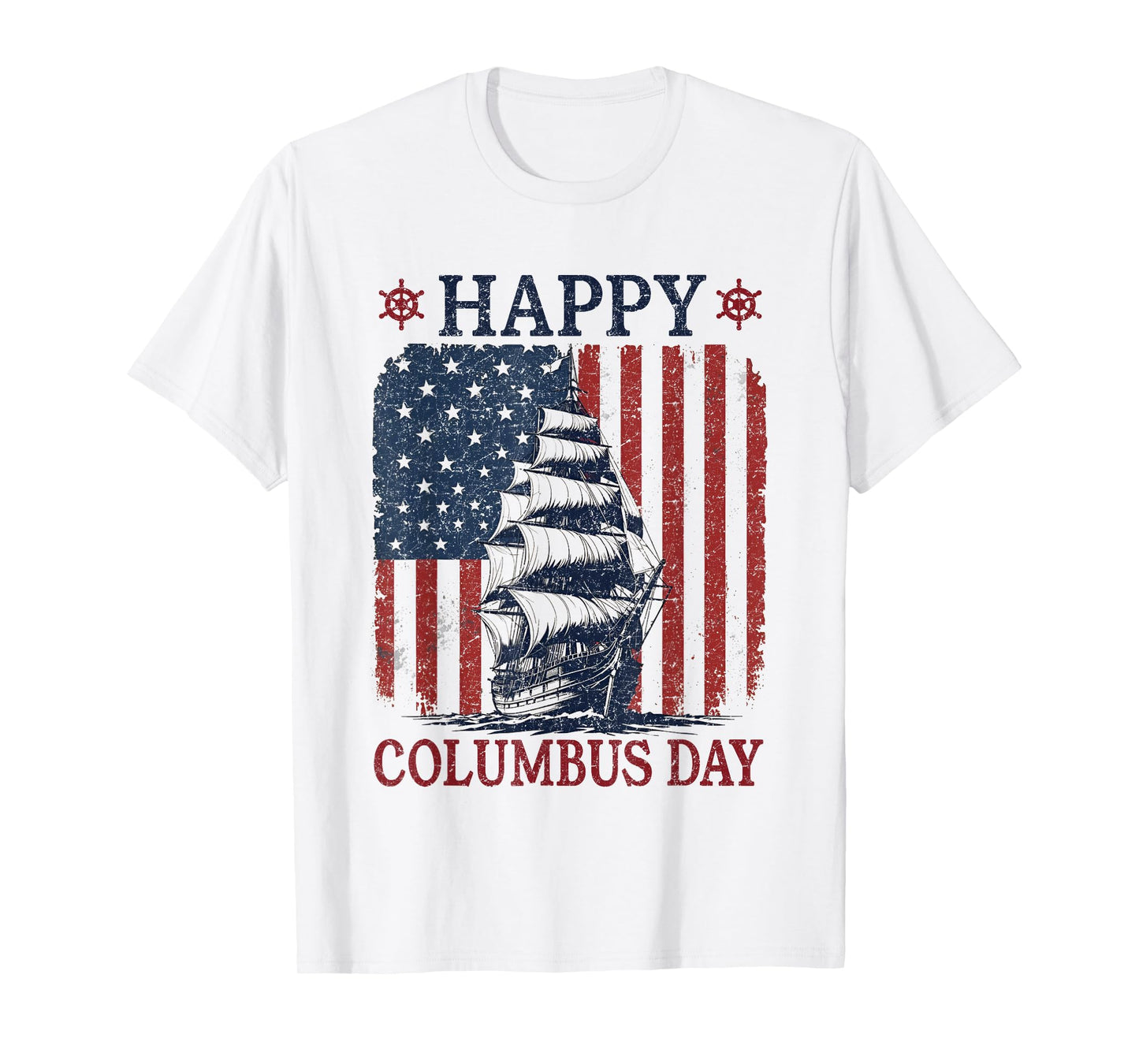 Happy Columbus Day Design Christopher Columbus Italian T-Shirt