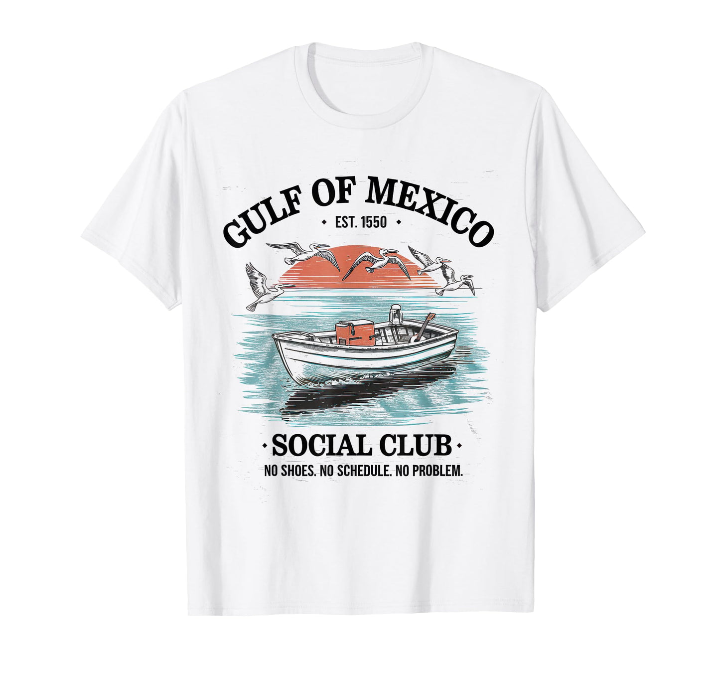 Gulf Of Mexico Social Club Tshirt Flag Beach Golfo De Mexico T-Shirt